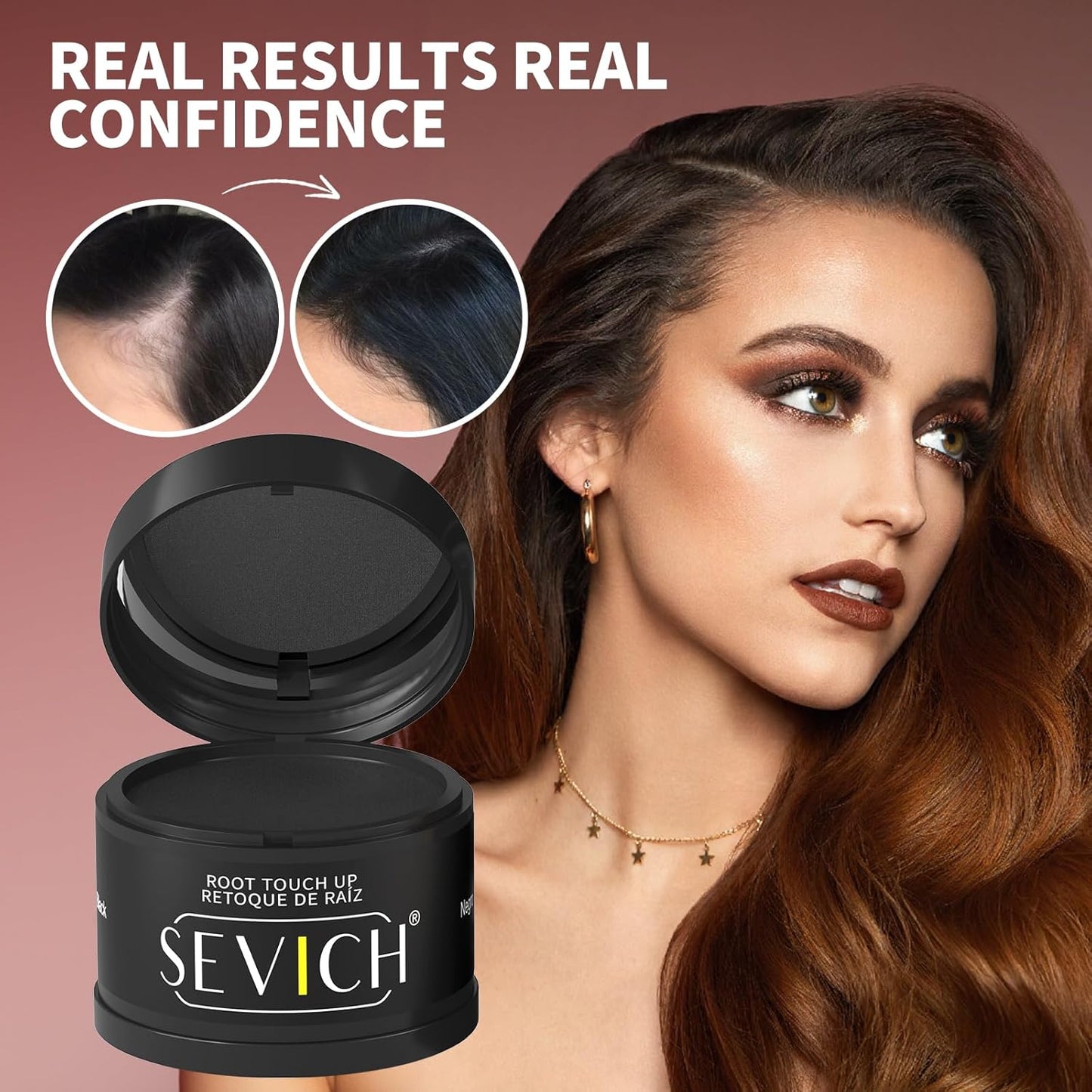Sevich Hairline Powder,Instantly Conceals Hair Loss, Root Touch up Powder, Hair Shadow Toppers for Women & Men, Touch Up for Thinning Gray Hair, Windproof & Sweatproof,Light Blonde