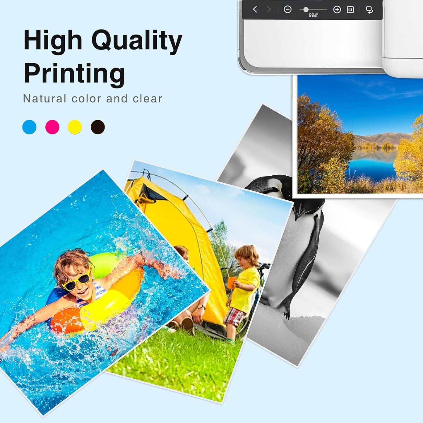 Remanufactured for 232XL Ink Cartridges Combo Pack Latest Upgrade Replacement for 232 Ink Cartridges for Printer XP-4200 Ink WF-2930 WF-2950 XP-4205 Printer Ink (Black/Cyan/Magenta/Yellow, 4 Pack)
