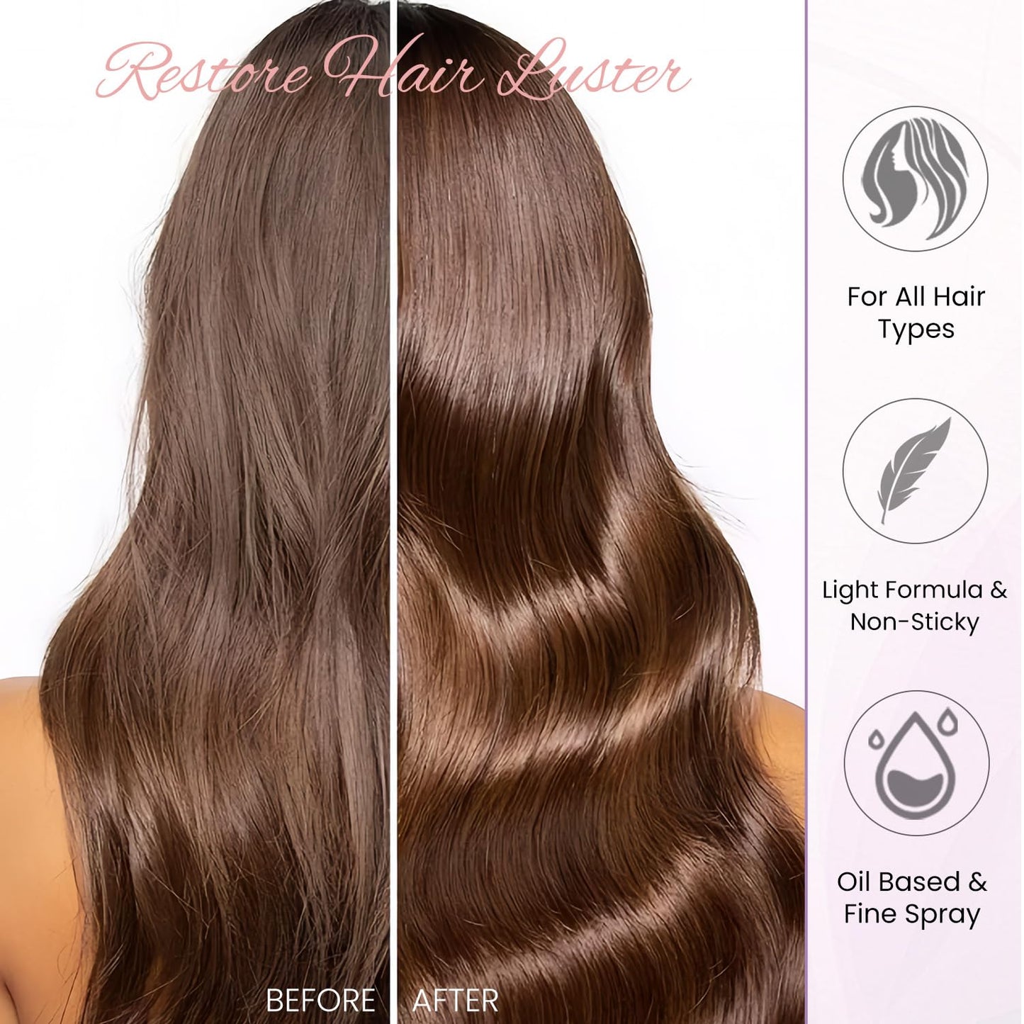 Hair Perfume for Women Long Lasting Pheromone, Hair Body Mist Spray Fragrance Remove Essential Oil Odors, Honey Infused Coconut Chamomile for Hydrating Shine, Alcohol Free, 50 ml