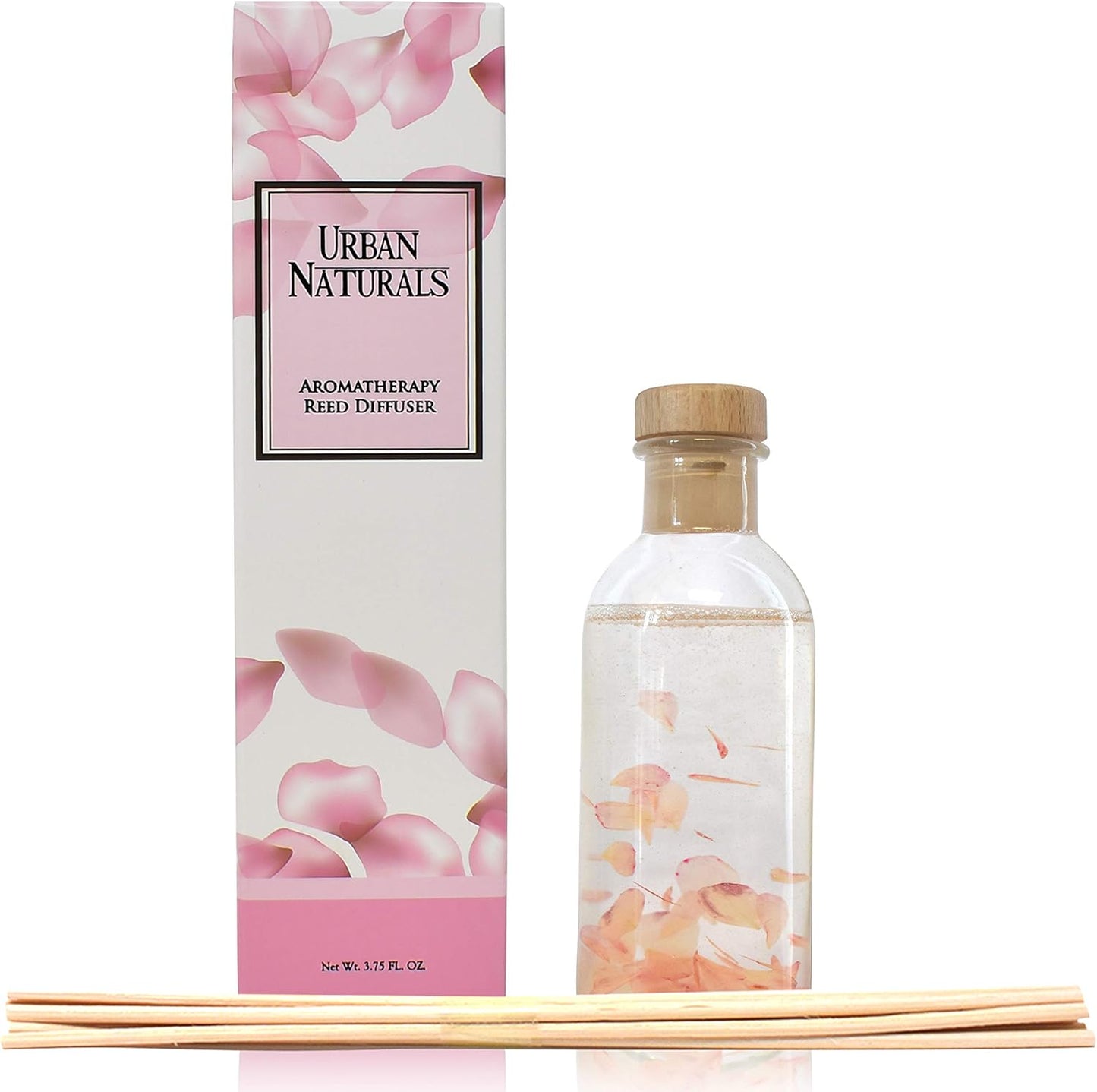 Urban Naturals Moonlit Petals Reed Diffuser Oil Set | Magnolias, Peonies, Daisies, Honeysuckle, Pear & Rosewood | Great Gift Idea for Mom, Grandma, Aunt, Wife or Sister