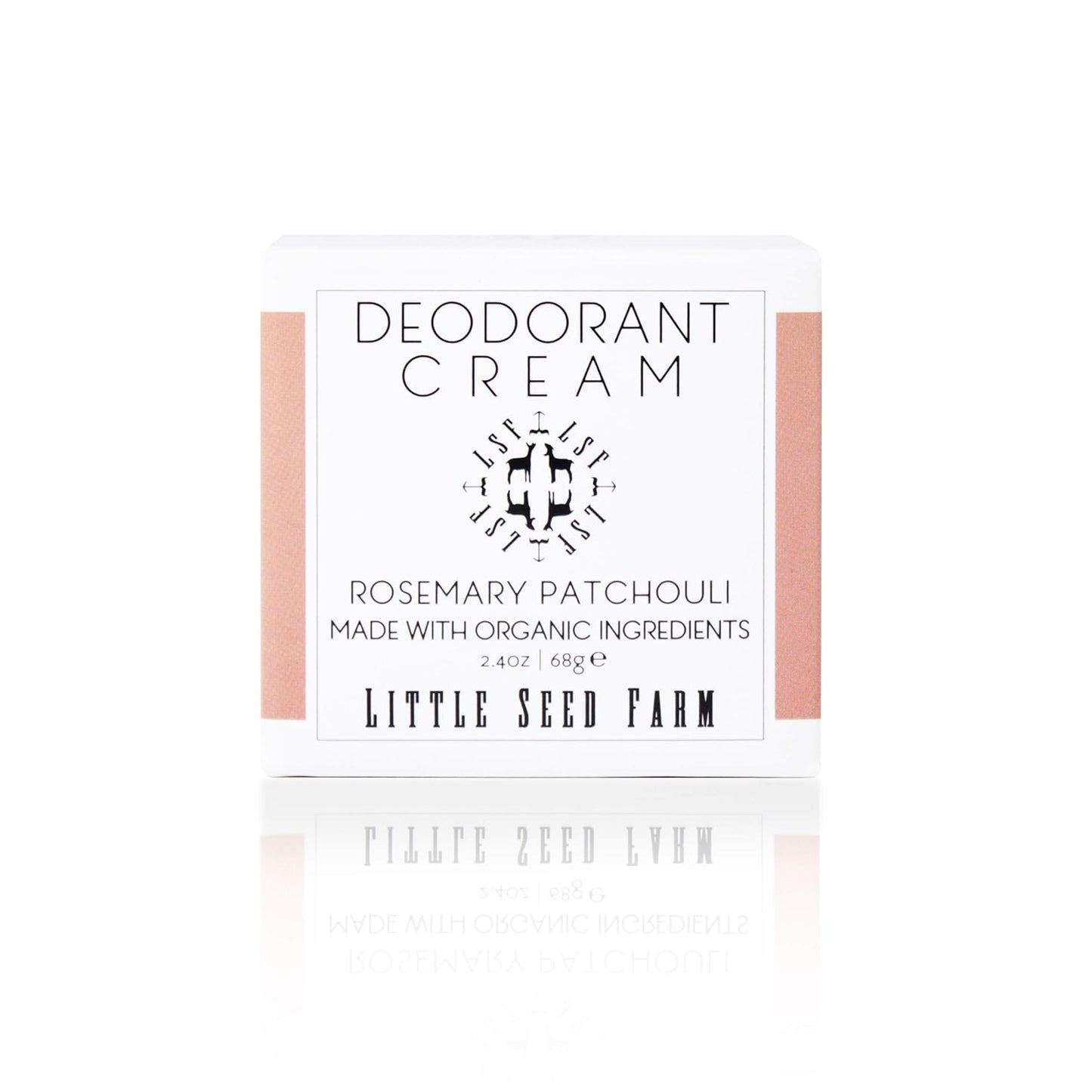 Little Seed Farm All Natural Deodorant Cream - Rosemary Patchouli - Aluminum Free Deodorant for Women or Men, Net Wt. 2.4oz | 68g
