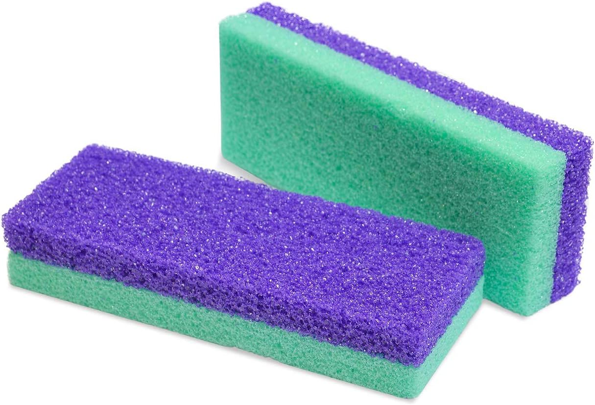 Maccibelle Salon Foot Pumice and Scrubber for Feet and Heels Callus and Dead Skins, Safely and Easily Eliminate Callus and Rough Heels (Pack of 2)