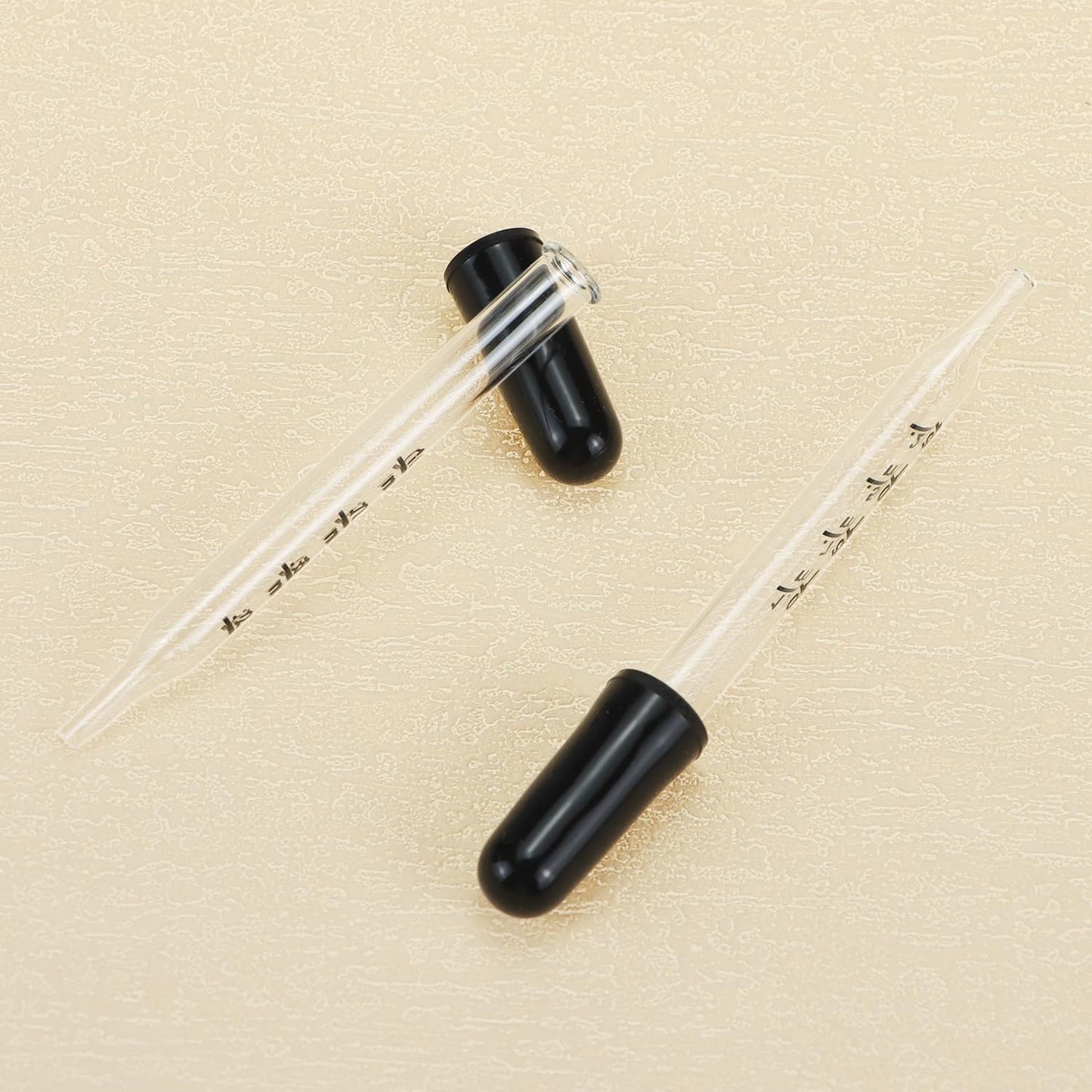 QWORK 1 ml Glass Liquid Droppers, Pack of 40Calibrated Pipettes, Essential Oil Dropper Pipettewith Kraft Boxes