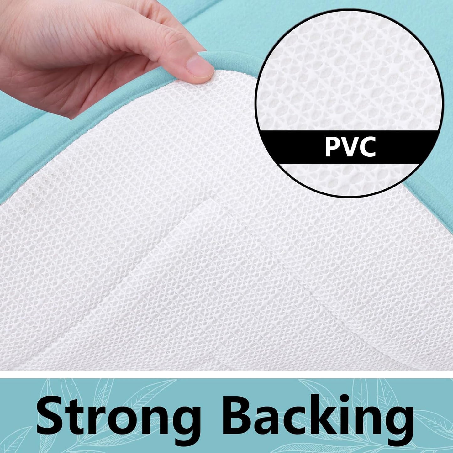 Arotive Memory Foam Bathroom Rug Mat 36x24, Ultra Soft and Absorbent Bath Mat, Machine Wash Dry, Comfortable Bath Rug Carpet for Bathroom Floor, Tub and Shower, Sky Blue