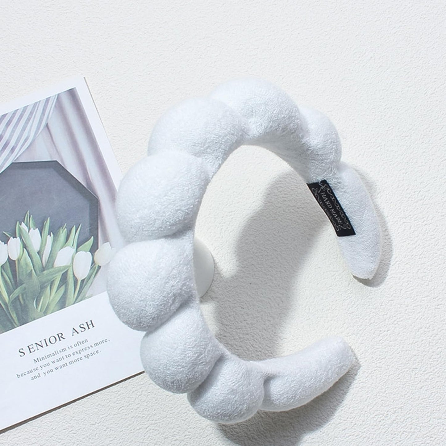 Spa Headbands for Washing Face Makeup Skin Care Headband Women Bubble Facial Beauty Headbands Puffy Shower Towel Band Hair Headband