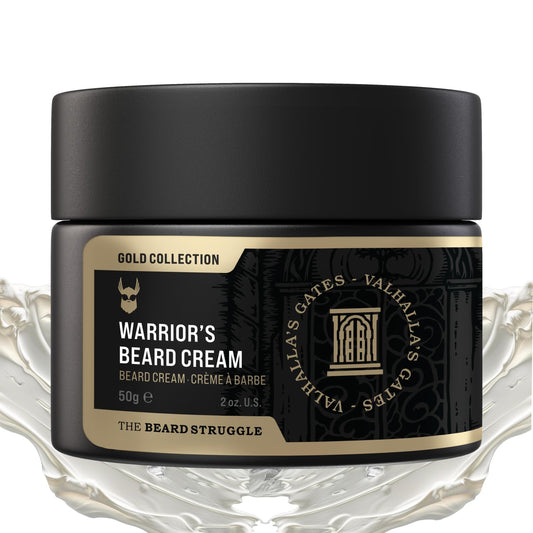 Beard Cream by Beard Struggle-Valhalla's Gates Beard Butter Moisturizer & Softener for Men-Hydrated with Avocado & Jojoba Oils-Beard & Mustache Growth Cream 50g
