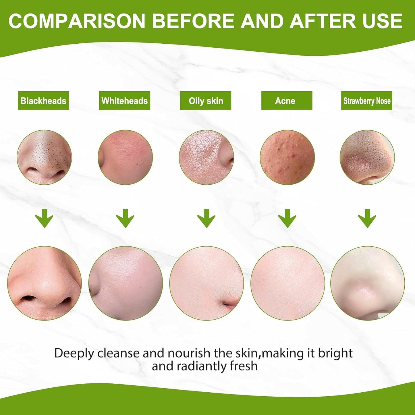 Blackhead Remover Mask, Peel Off Face Mask | Black Head Remover for Face & Nose | Charcoal Face Mask for Deep Cleansing Dirts, Pores, Acne, Skin Oil, Suitable for All Skin Types(2.8 Fl Oz (Pack of 1))