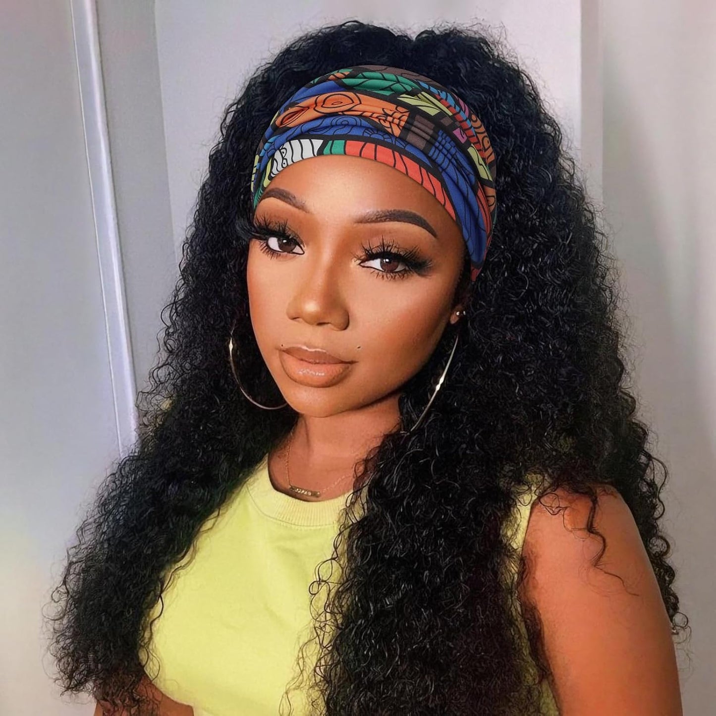 DRESHOW 4 Pack Turban Headbands for Women Wide Vintage Head Wraps Knotted Cute Hair Band Accessories