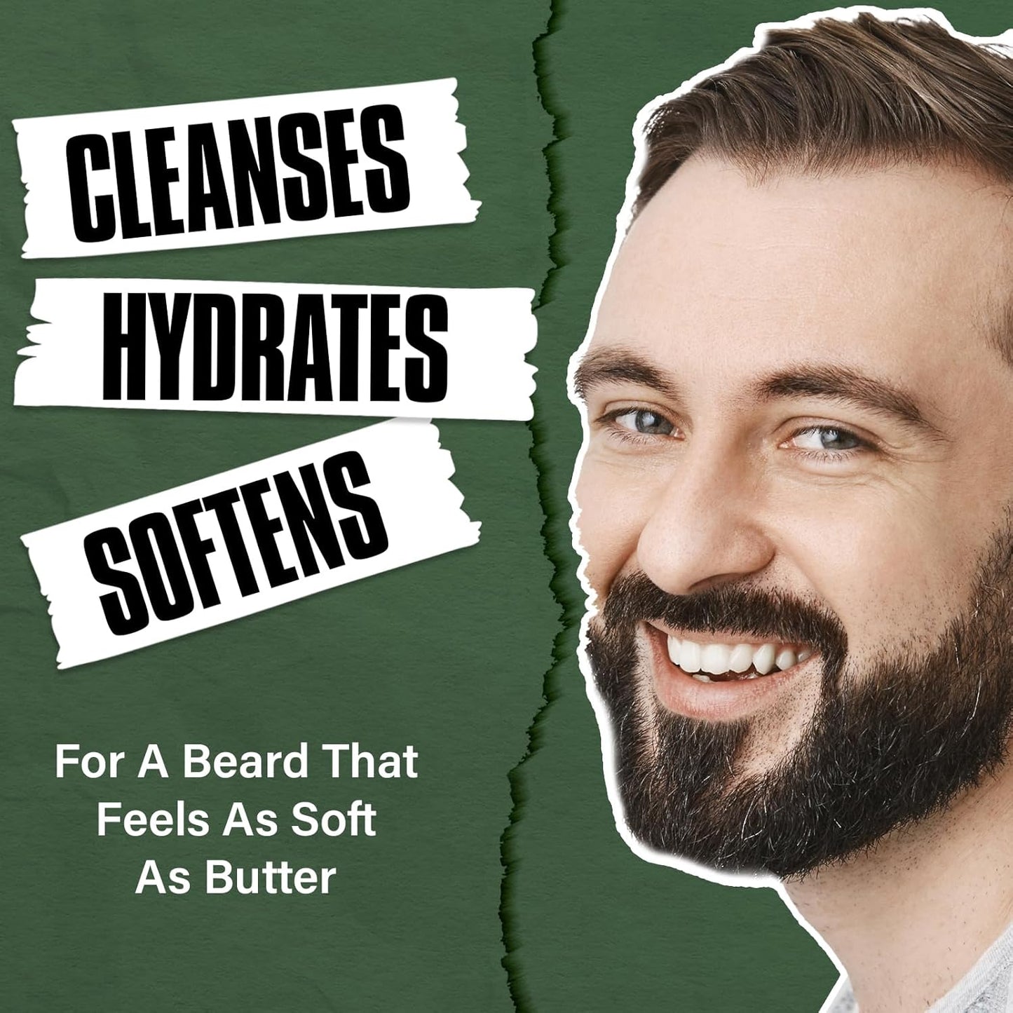 2-in-1 Beard Wash & Conditioner – Softens & Hydrates Dry, Coarse Beards for Effortless Styling – Cleanses & Conditions for Healthier, Fuller Facial Hair – Fresh Timber Scent – 8.45 fl oz