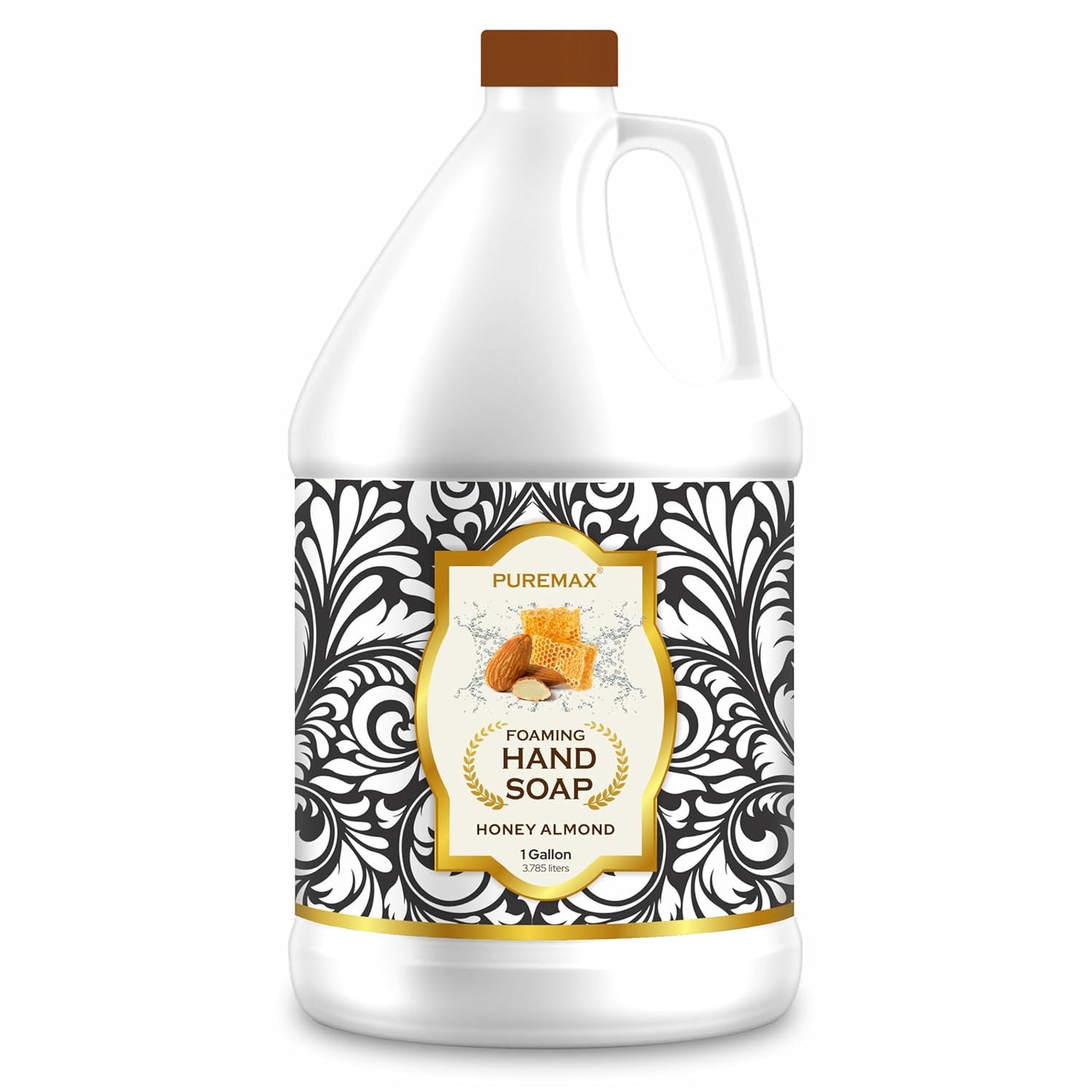 Foaming Hand Soap Refills | Honey Almond | Essential Oils | Gentle, Moisturizing Foam | Made in USA | 128 Fl Oz (1 Gallon)