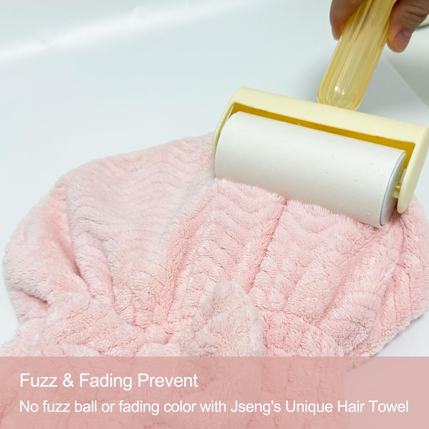 Jseng 3Packs Microfiber Hair Towel for Women - Quick-Drying, Super Absorbent Hair Wrap with Bow Design, Soft Hair Towel Turban for Curly Long Wet Hair