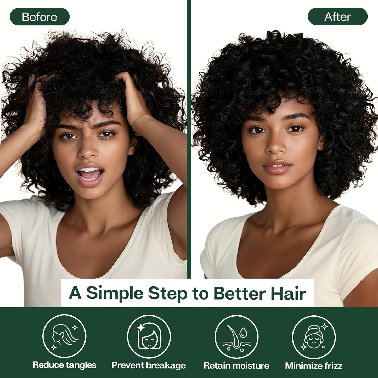 MR&HM Satin Pillowcase for Hair and Skin, Silk Satin Pillowcase 2 Pack, King Size Pillow Cases Set of 2, Silky Pillow Cover with Envelope Closure (20x40, Dark Green)