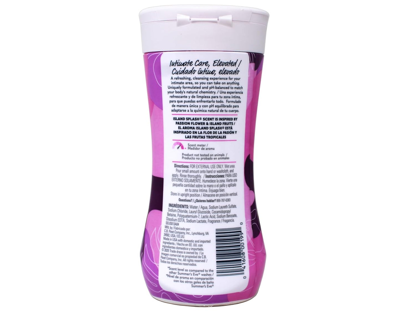 Summer's Eve Island Splash Refreshing Daily Feminine Wash, Removes Odor, pH balanced, 9 fl oz. (Pack of 4)