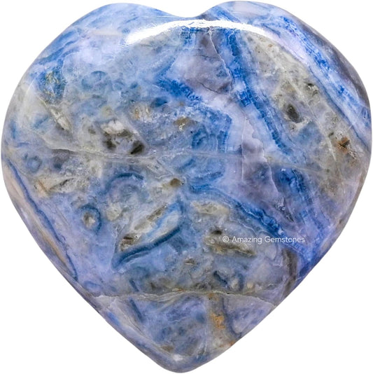 Amazing Gemstone Scheelite Crystal Heart Palm Stone - Pocket Massage Worry Stone for Natural Body Chakra Balancing, Reiki Healing and Crystal Grid