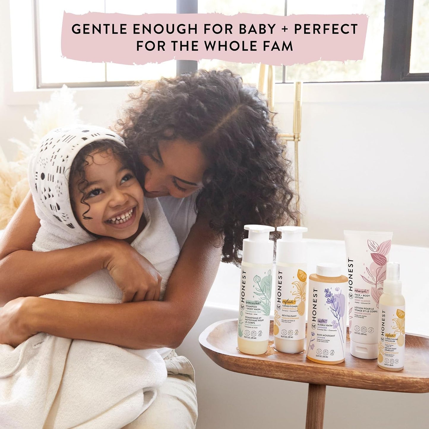 The Honest Company Foaming Bubble Bath | Gentle for Baby | Naturally Derived, Tear-free, Hypoallergenic | Citrus Vanilla Refresh, 12 fl oz