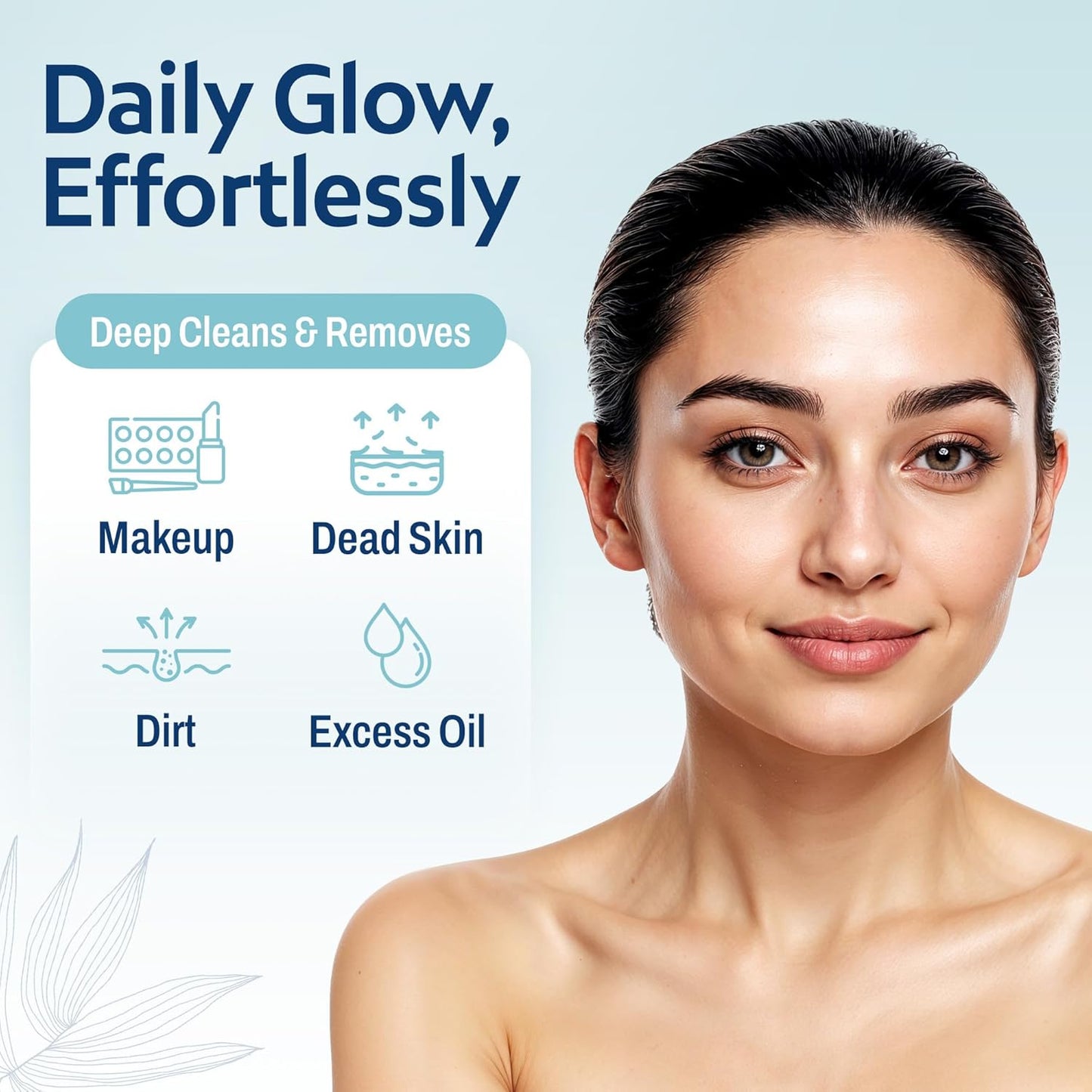 HartFelt Round Face Scrubber for Women | Reusable Facial Sponges for Daily Cleansing | Facial Exfoliating Pads for Removing Dead Skin, Dirt & Makeup | Use with Favorite Cream | Made in USA - 2 Count