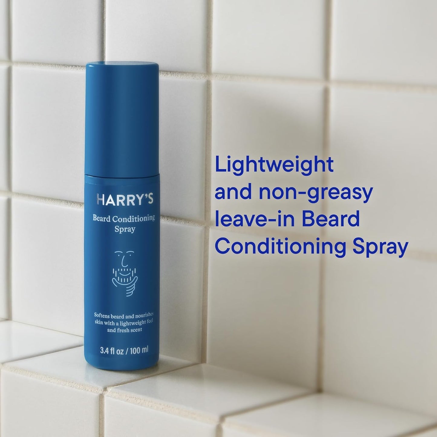 Harry's Beard Conditioning Spray made with Grapeseed and Jojoba Oil and Shea Butter, Softens Beard and Nourishes Skin, 3.4 FL OZ