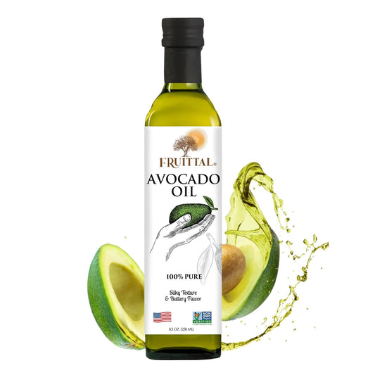 Fruittal Avocado Oil – 100% Pure, Made in the USA, and Rich in Health Benefits (8.5 Oz)