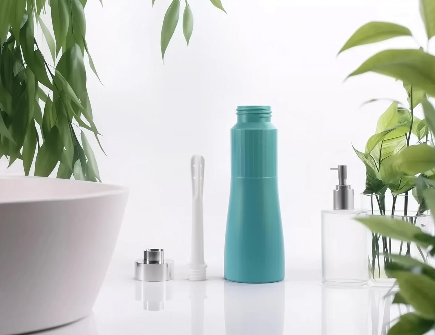 Natural Vaginal Douche Bottle - Vaginal Douche for Women, Free of PVC & Phthalates & BPAs, Compatible with DMSO / MMS, 12 FL Oz, Teal Blue