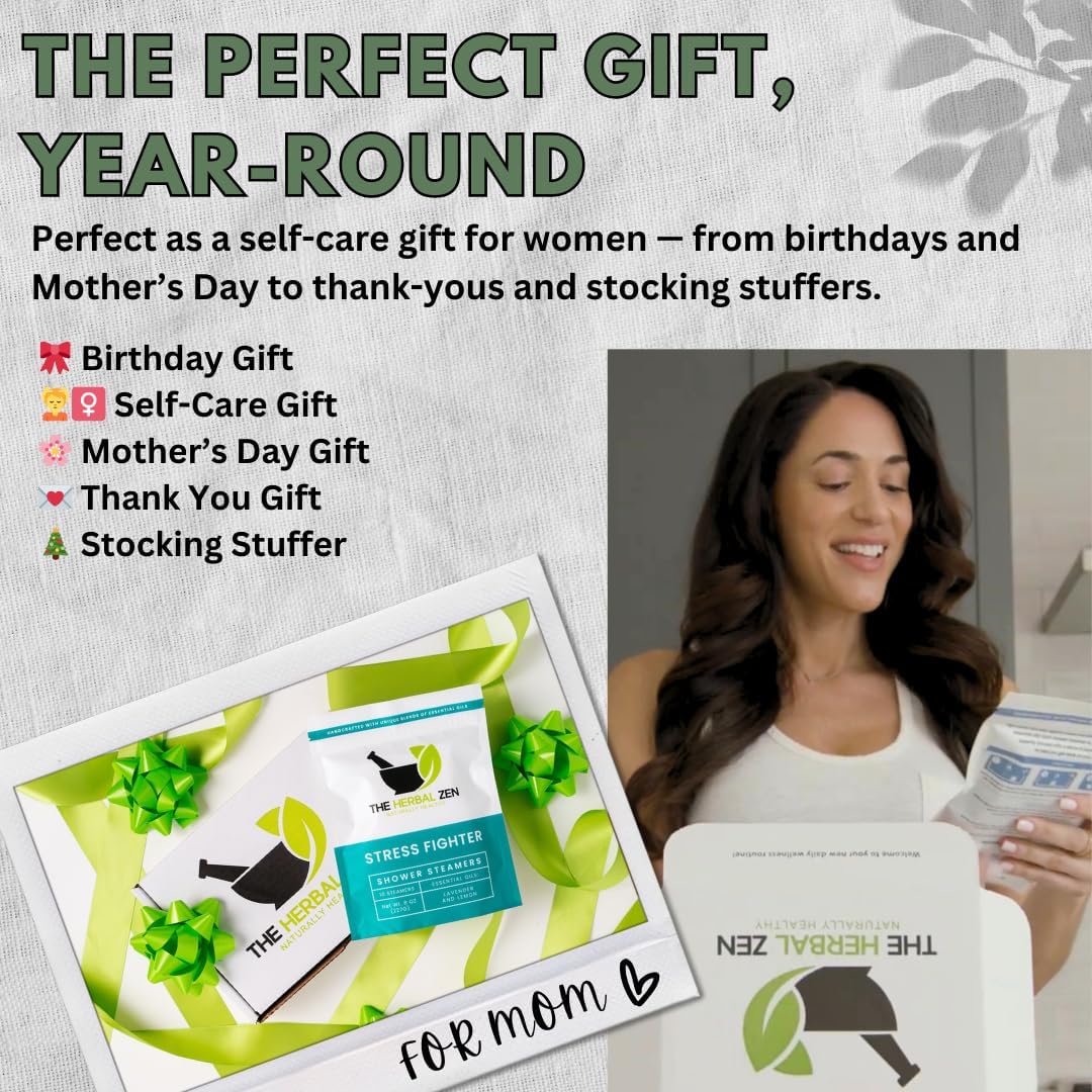 Stress Fighter Shower Steamers Aromatherapy for Relaxing - USA Made - Lavender & Lemon Shower Bomb Tablets – Christmas Gift - Adult Stocking Stuffer – Soothing Natural Essential Oils (10 Pack)