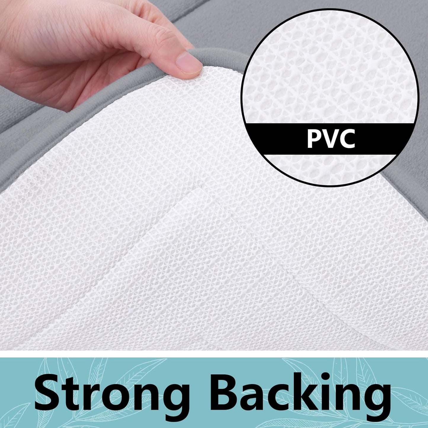 Arotive Memory Foam Bathroom Rug Mat 36x24, Ultra Soft and Absorbent Bath Mat, Machine Wash Dry, Comfortable Bath Rug Carpet for Bathroom Floor, Tub and Shower, Medium Grey