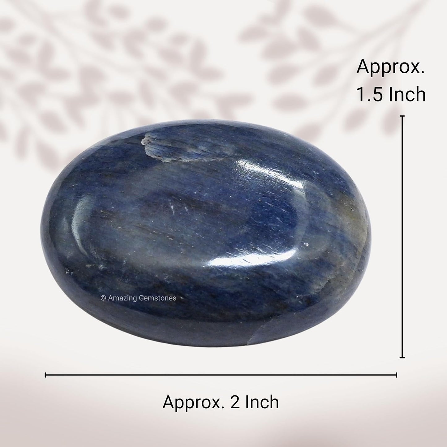 Amazing Gemstone Blue Aventurine Crystals and Healing Stones - Large Palm Stone Crystals Piedra - Crystal for Good Luck, Positive Energy, Meditation - Unique Stocking Stuffers and Gifts for Women, Men