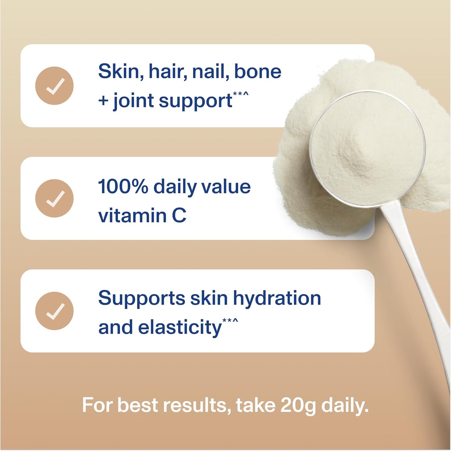 Vital Proteins Collagen Peptides Advanced, Hydrolyzed Peptides with Hyaluronic Acid and Vitamin C - Vanilla Flavor Powder, 21oz