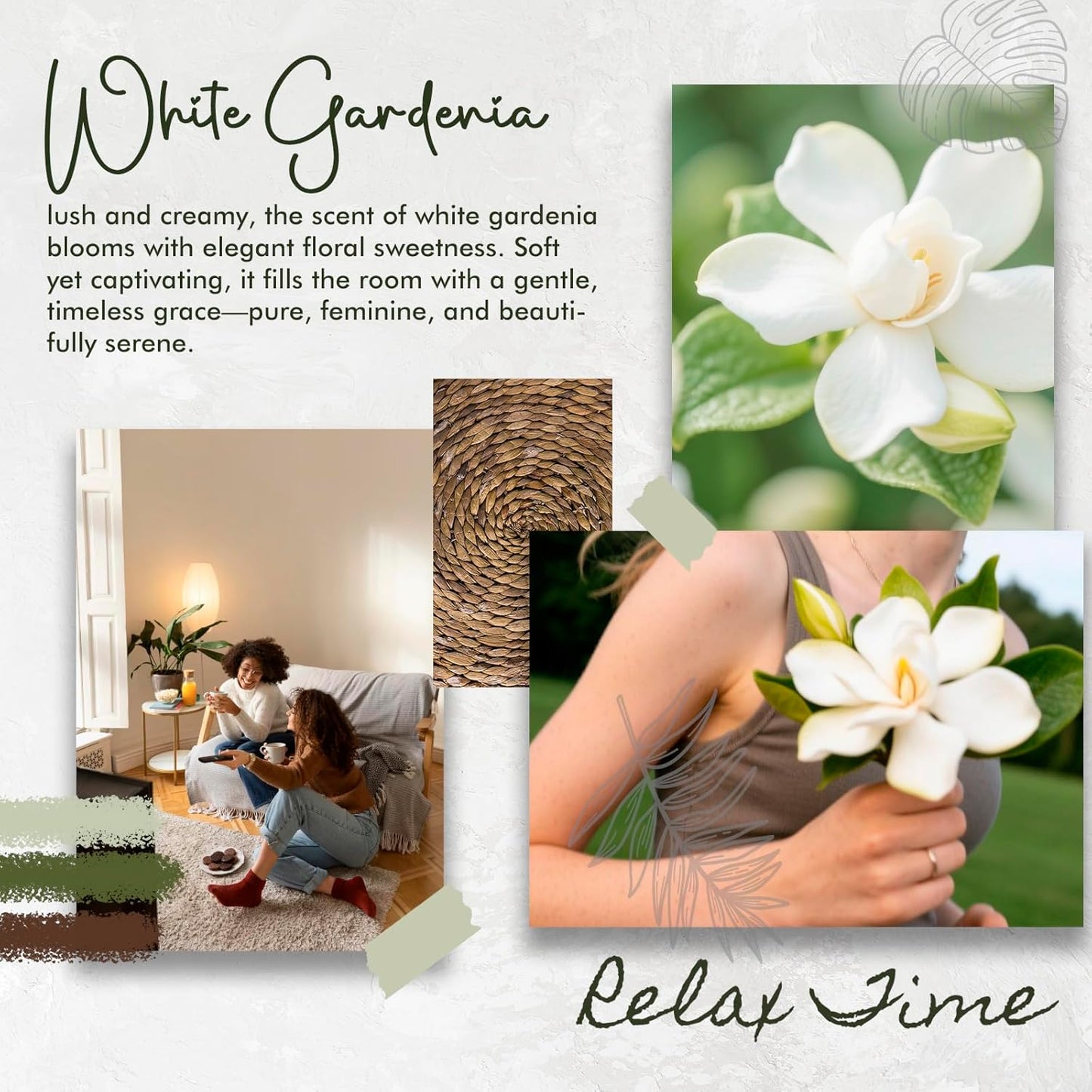 Room Spray, White Gardenia, 4 fl oz, Air Freshener for Home, Long-Lasting Odor Eliminator for Bathroom and Office