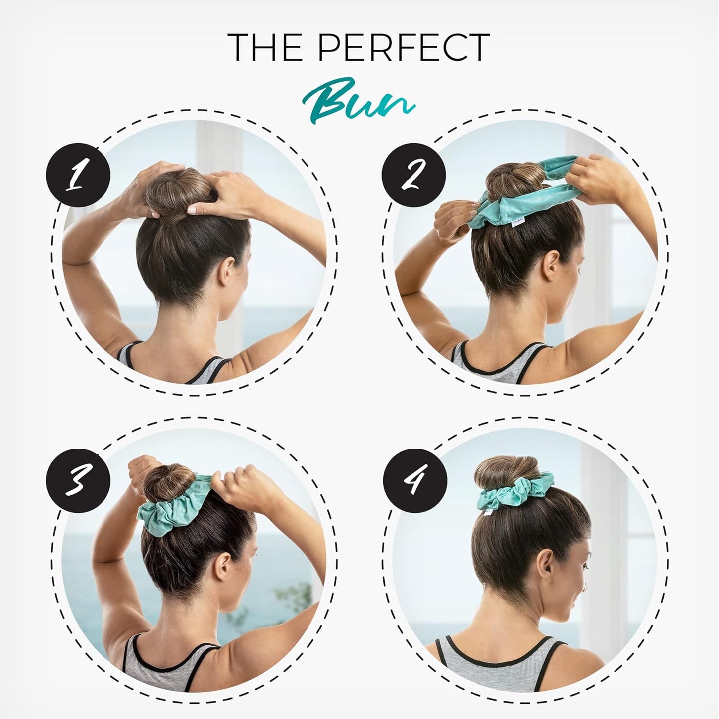 Microfiber Hair Towel Wrap + 2 Smooth Large Hair Drying Tie for Wet Hair - Anti-Frizz, Gentle, Absorbent Hair Scrunchies or Face Washing Wristband