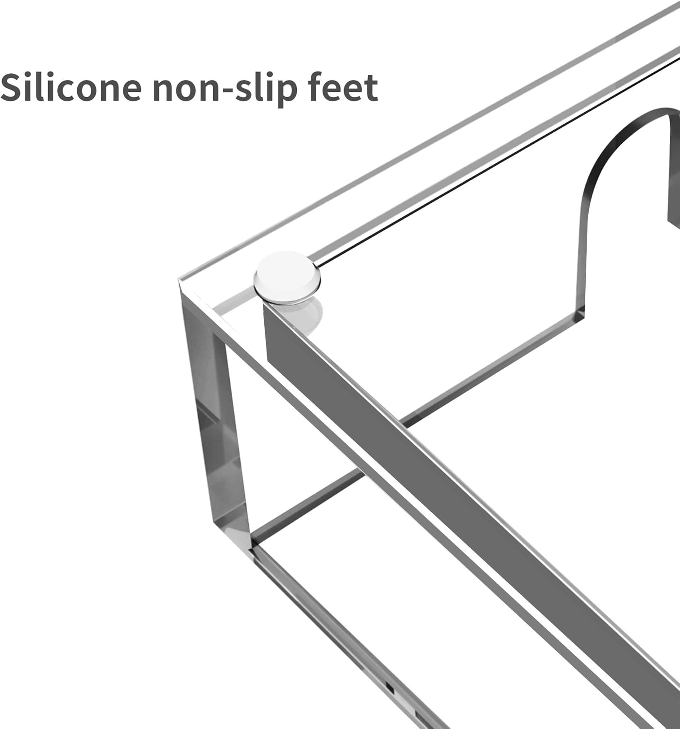 Richboom Acrylic Guest Towel Napkin Holder, 9x5.5x2.5 Inch Paper Hand Towel Storgae Tray Decorative Napkin Tray Caddy Table Top Tissue Dispenser for Bathroom Kitchen Dining Hotel Restaurant, Clear