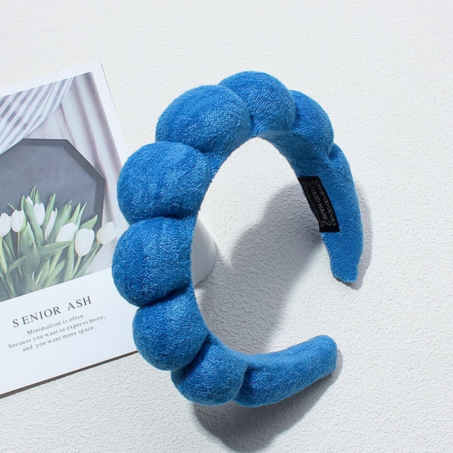 Spa Headbands for Washing Face Makeup Skin Care Headband Women Bubble Facial Beauty Headbands Puffy Shower Towel Band Hair Headband