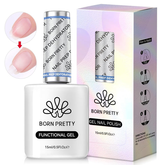 Born Pretty Natural Nail Prep Dehydrate, Acid Free Dehydrator for Acrylic and Gel Polish, Nail Tech Must Haves 15ml
