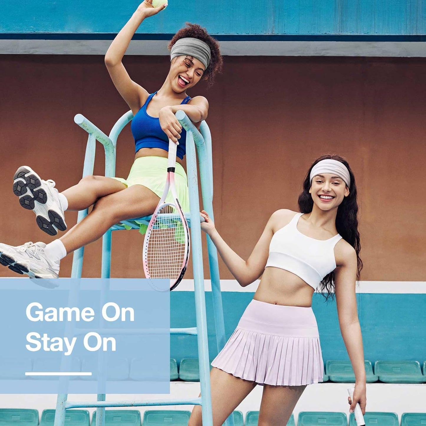 Wide Headbands for Women Knotted No Slip Head Bands Soft Turban Headband Hair Accessories Boho African Solid Color Head Wraps for Women Yoga Workout Pack of 6