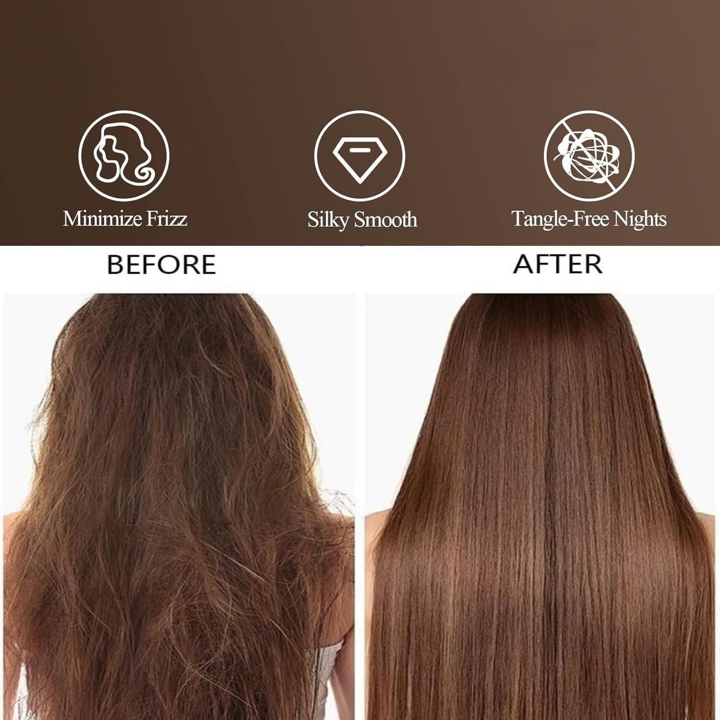 Juwenin Bedding,Super Soft and Luxury Silky Satin Pillowcase (Silky Satin Pillow Case for Hair) Set of 2 (Champagne, King (20'x40'))