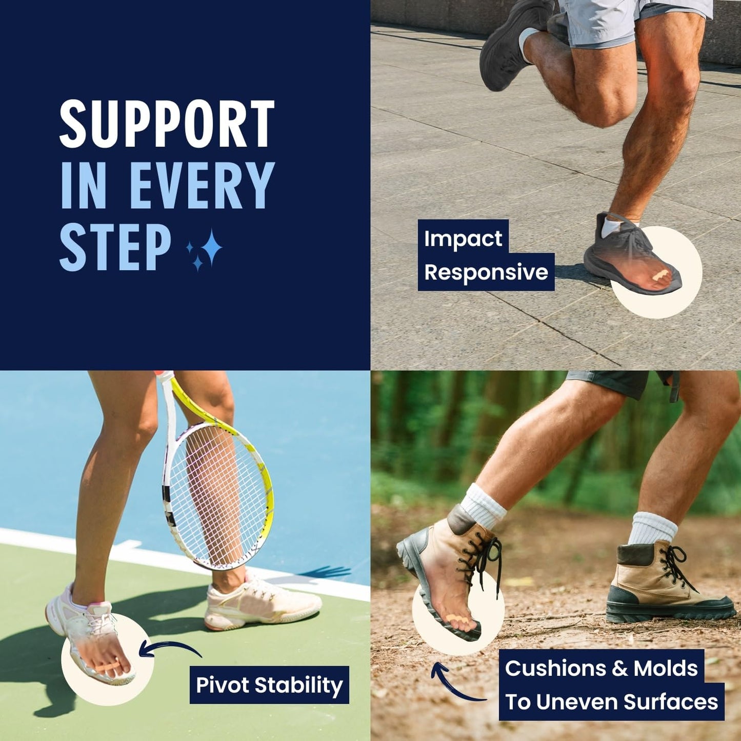 Dr. Frederick's Original Hammer Toe Gels - 2 Pairs - All-Day Relief for Crooked & Overlapping Toes - Soft Cushioning - Symptomatic Support for Toe Alignment - Beige - 3 Loop Design