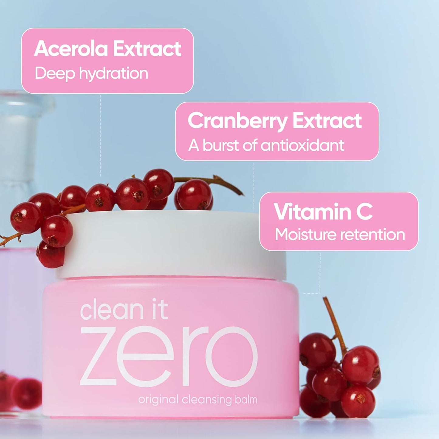 BANILA CO Clean it Zero Original Cleansing Balm | Korean Makeup Remover, Cleansing Oil, Facial Cleanser for All Skin Types | Vegan | Made with Acerola Berry & Vitamin C (50ml / 1.69 fl.oz)