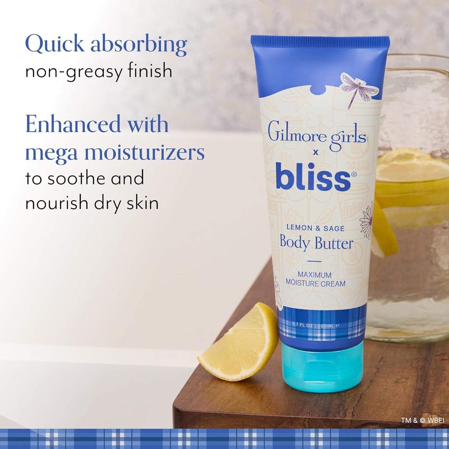 Bliss x Gilmore Girls Lemon & Sage Body Butter Maximum Moisture Cream