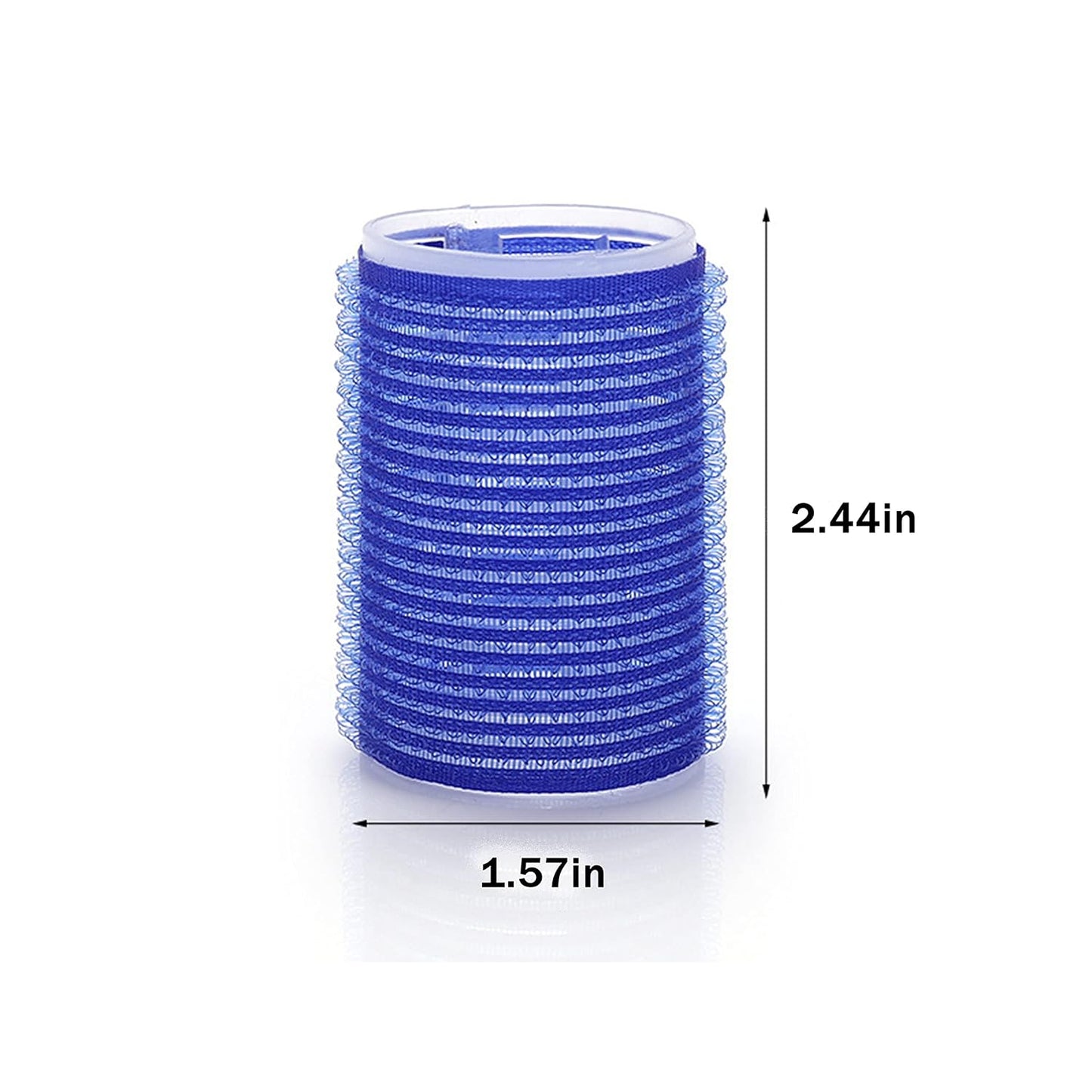 12pcs Plastic Hair Roller Curler for Medium Short Hair, Heatless Roller Hair Curler for Bangs, Create Natural Curly Hairstyle, Light blue 6 pack