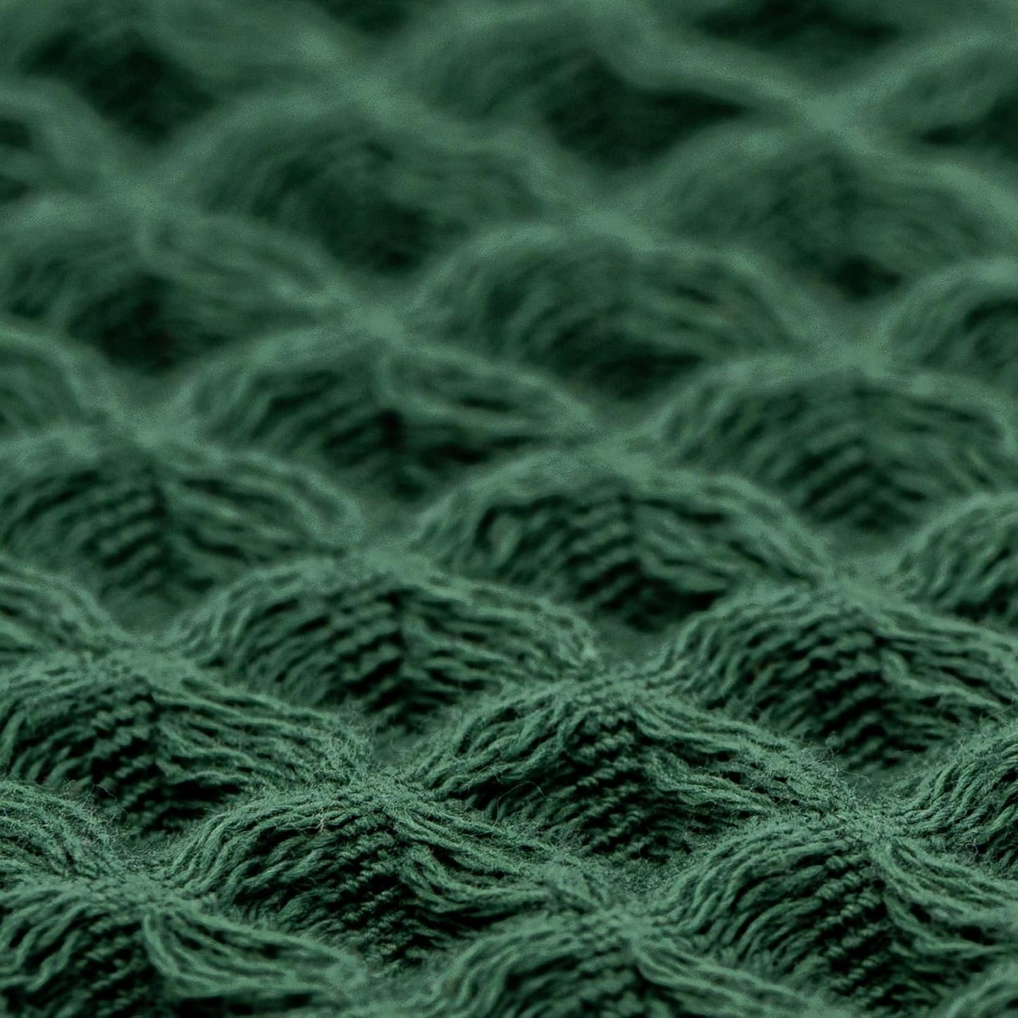 Hair Towel | 100% Cotton Silk Hair-Drying Waffle Wrap Turban for Women, Ultra-Absorbent, Anti Frizz, Hair Damage Protection for Straight and Curly Hair (Forest Green, 1 Pack)