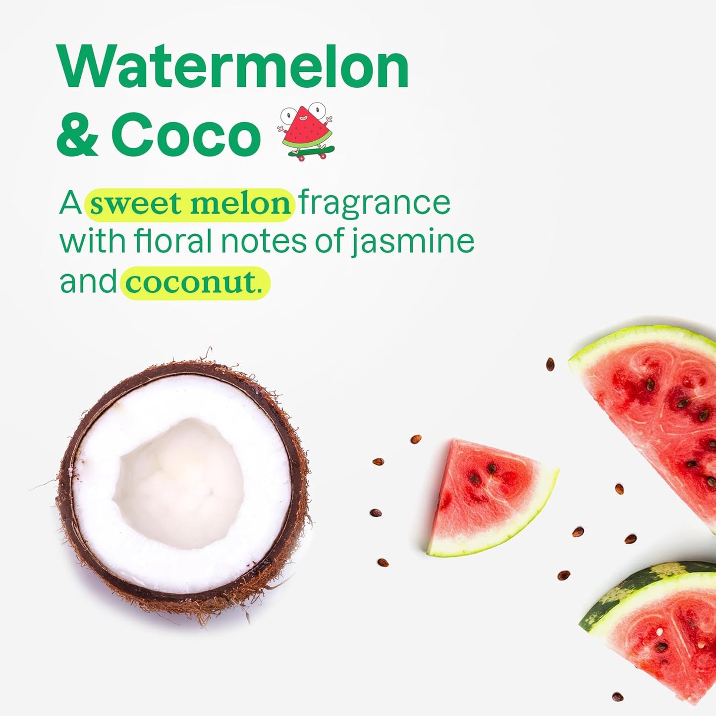 ATTITUDE Natural Conditioner for Kids, Hypoallergenic, Vegan, Plant- and Mineral-Based, Vegan and Cruelty-free, Watermelon & Coco, 8 Fl Oz