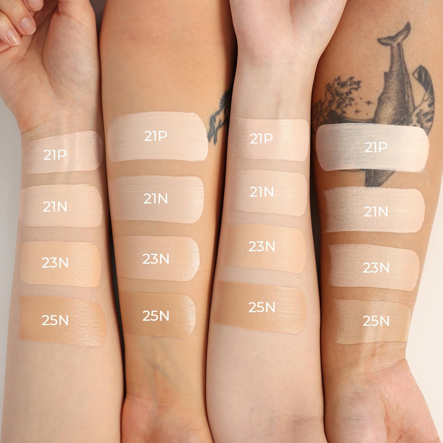 Natural Cover Glow Cushion Foundation | Satin Radiant Finish | Korean Foundation Makeup | Long-Lasting Natural Coverage | for All Skin Types 0.42 oz. (23N Natural Beige)