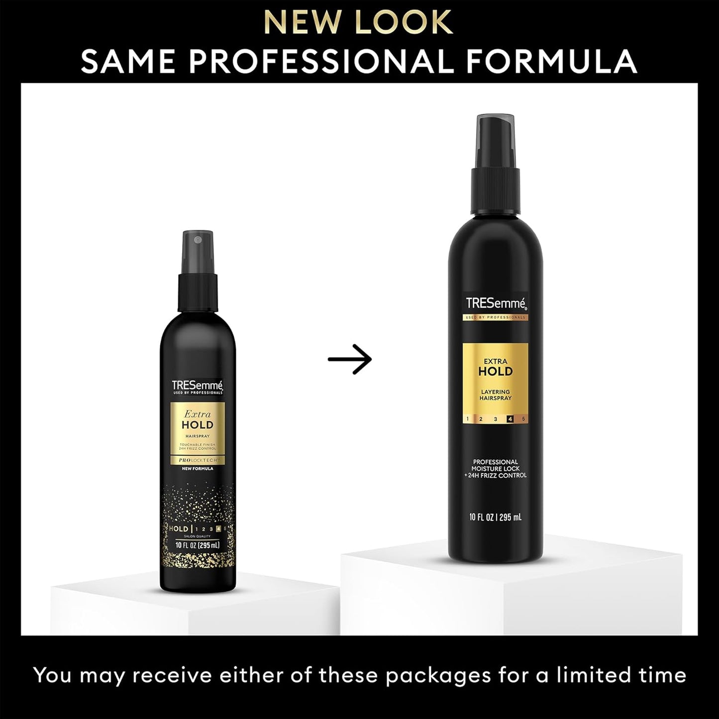 TRESemmé Extra Hold Hairspray, Non-Aerosol 3-Pack, 24H Hold & Frizz Control + Keratin Repair Hair Mask