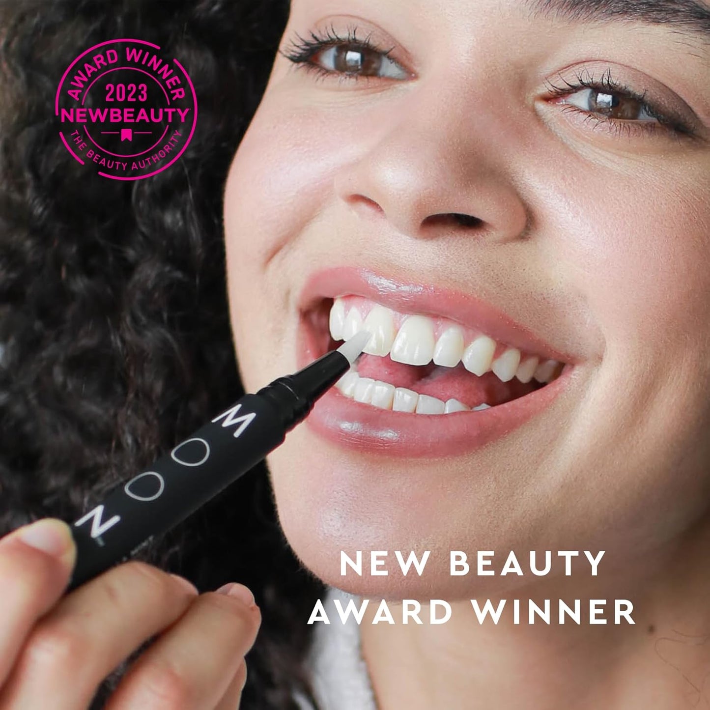 MOON Teeth Whitening Pen - Gentle on Sensitive Teeth, Whitens with Antioxidants & Essential Oils - Vegan Whitening Gel in an Easy Applicator - Vanilla Mint