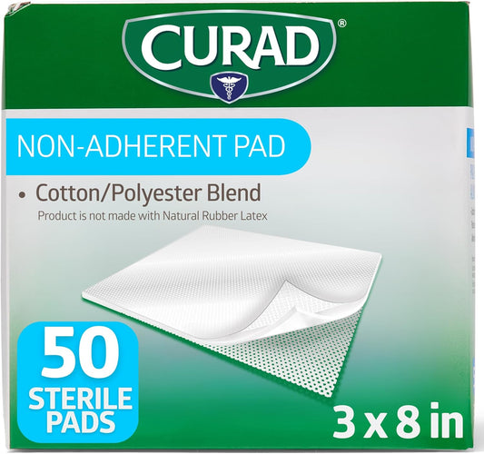 CURAD Sterile Non-Adherent Pad, 3x8 (Pack of 50)