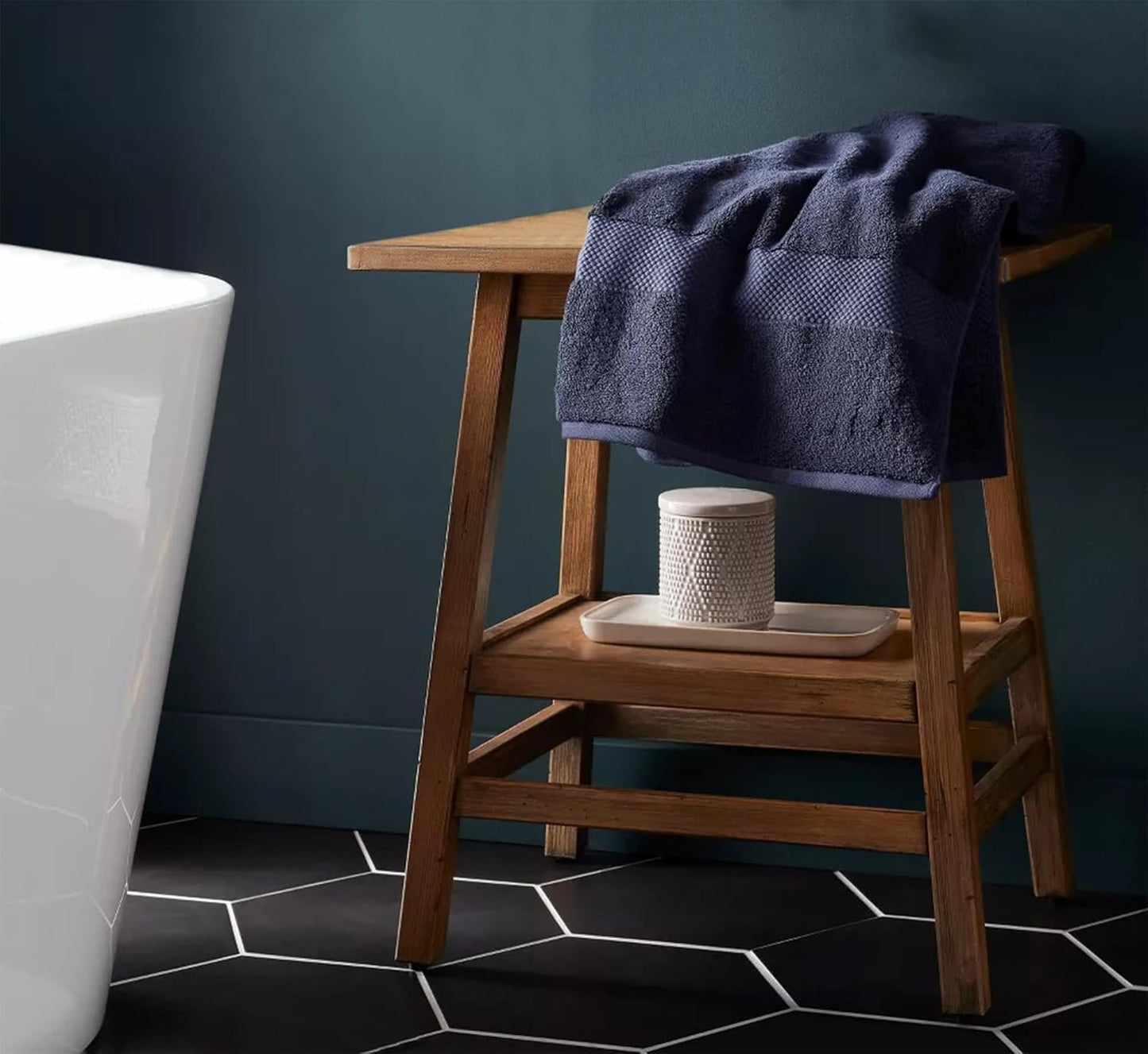 Delara 100% Organic Cotton Towels 650 GSM Plush Feather Touch Quick Dry Bath Towel, Pack of 12 GOTS Certified, Oeko-Tex Green Certified, Organic Cotton Bath Towel, 30"X58"