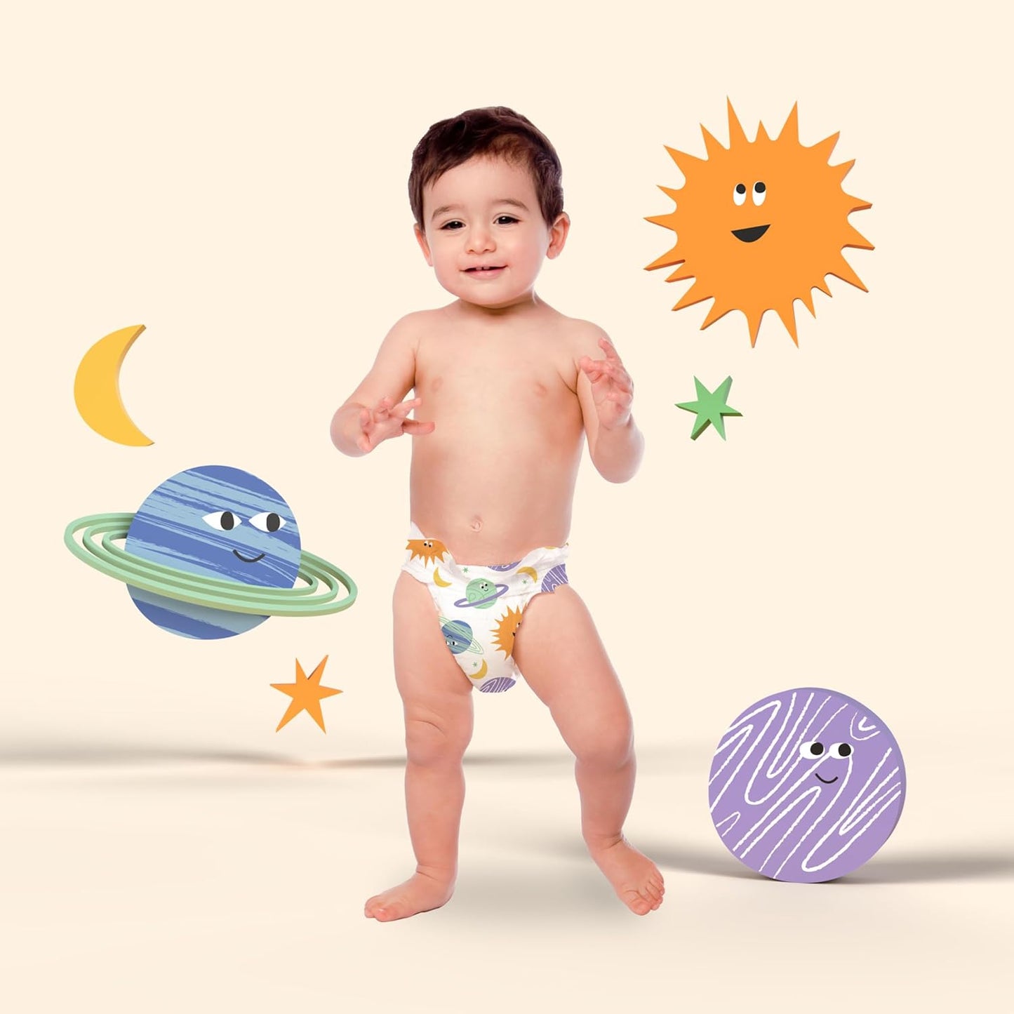 Hello Bello Premium Diapers Size 6, Celestial Cuties & Daring Doodlers Designs, 42ct Club Box