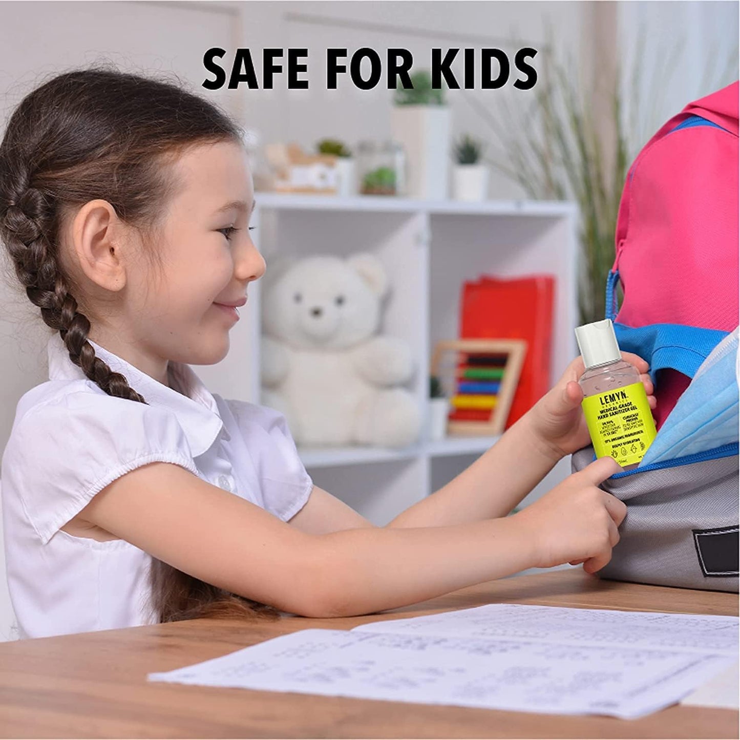 Medical‑Grade Hand Sanitizer Gel – 97 % Organic | 70 % USP Ethyl Alcohol | Moisturizing Aloe + Hyaluronic Acid | Freshly Made in USA | 12oz Bottle with Pump