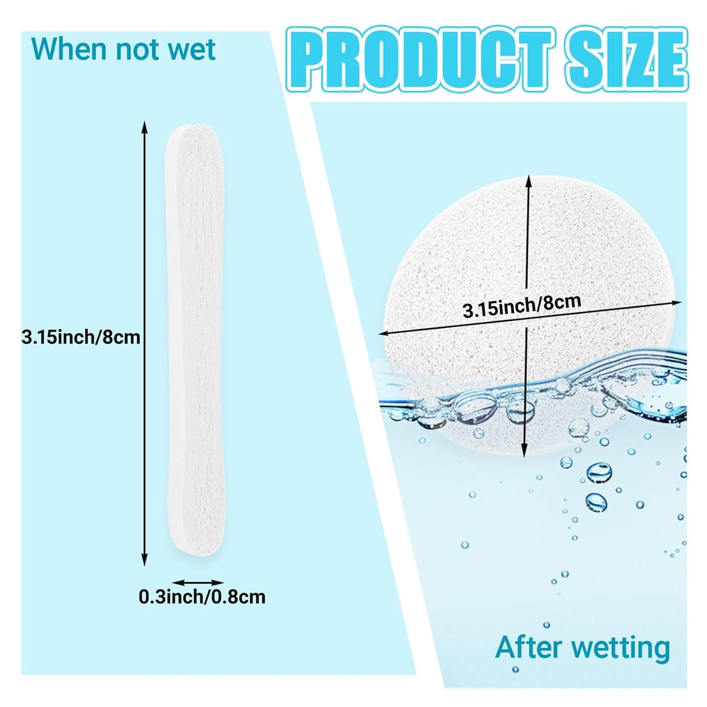 240 Pcs Facial Sponges Compressed,Face Sponges for Cleansing,Professional Makeup Removal Sponge Pad for Spa,Exfoliating,Face Wash,Mask(White)