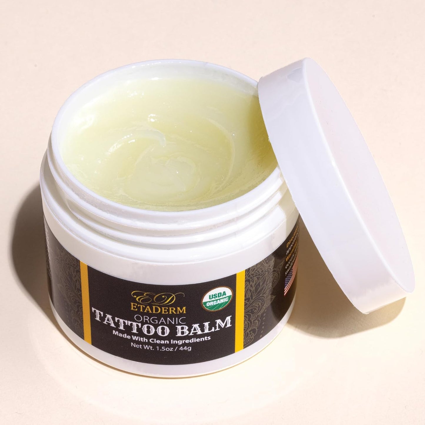Tattoo Balm - Tattoo Aftercare Balm for Hydration, Moisturizer, Soften and Condition the Skin - Tattoo Lotion with Sunflower Seed Oil, Coconut Oil and Cocoa Seed Butter - Tattoo Butter 1.5oz