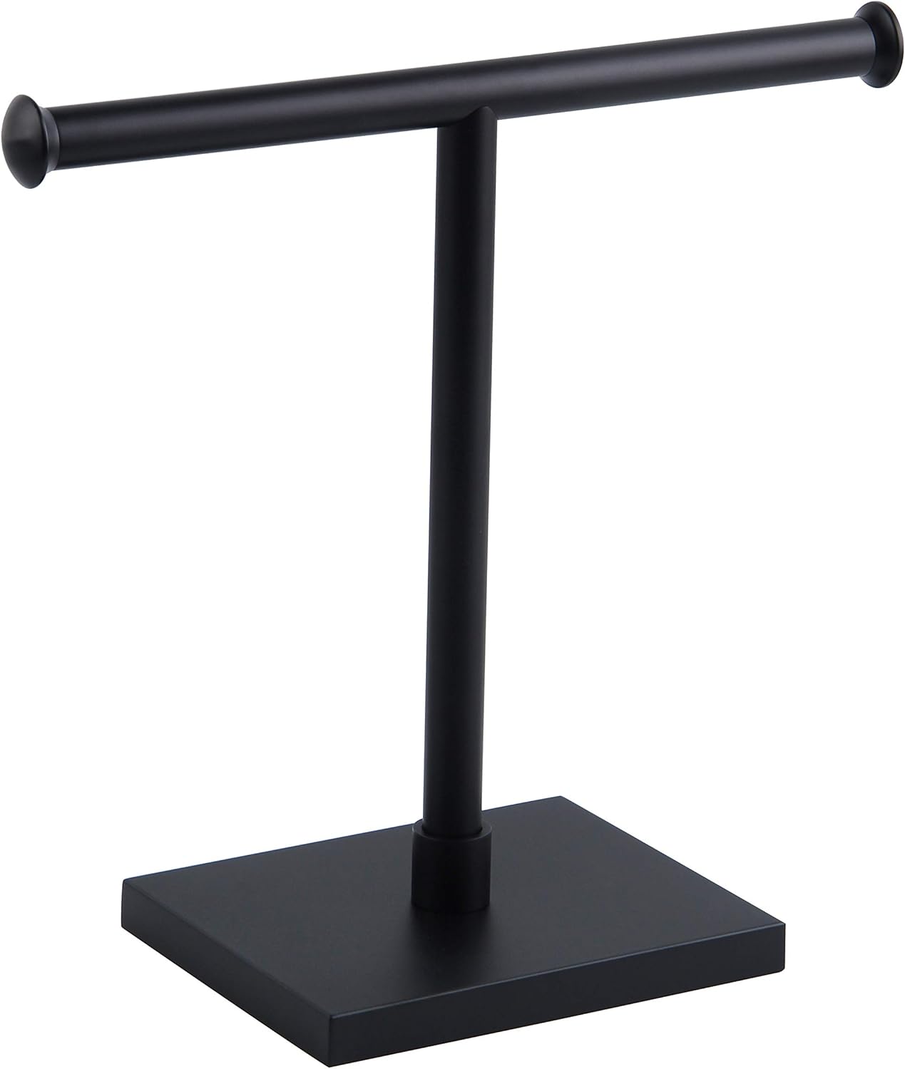 SUS 304 Stainless Steel Hand Towel Holder Standing Tree Rack for Bathroom Vanities Countertop, Matte Black DZY011-BK